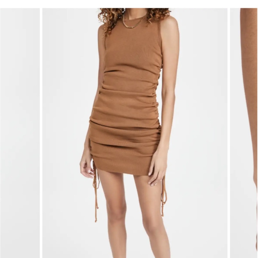 Lioness Military Dress in Camel